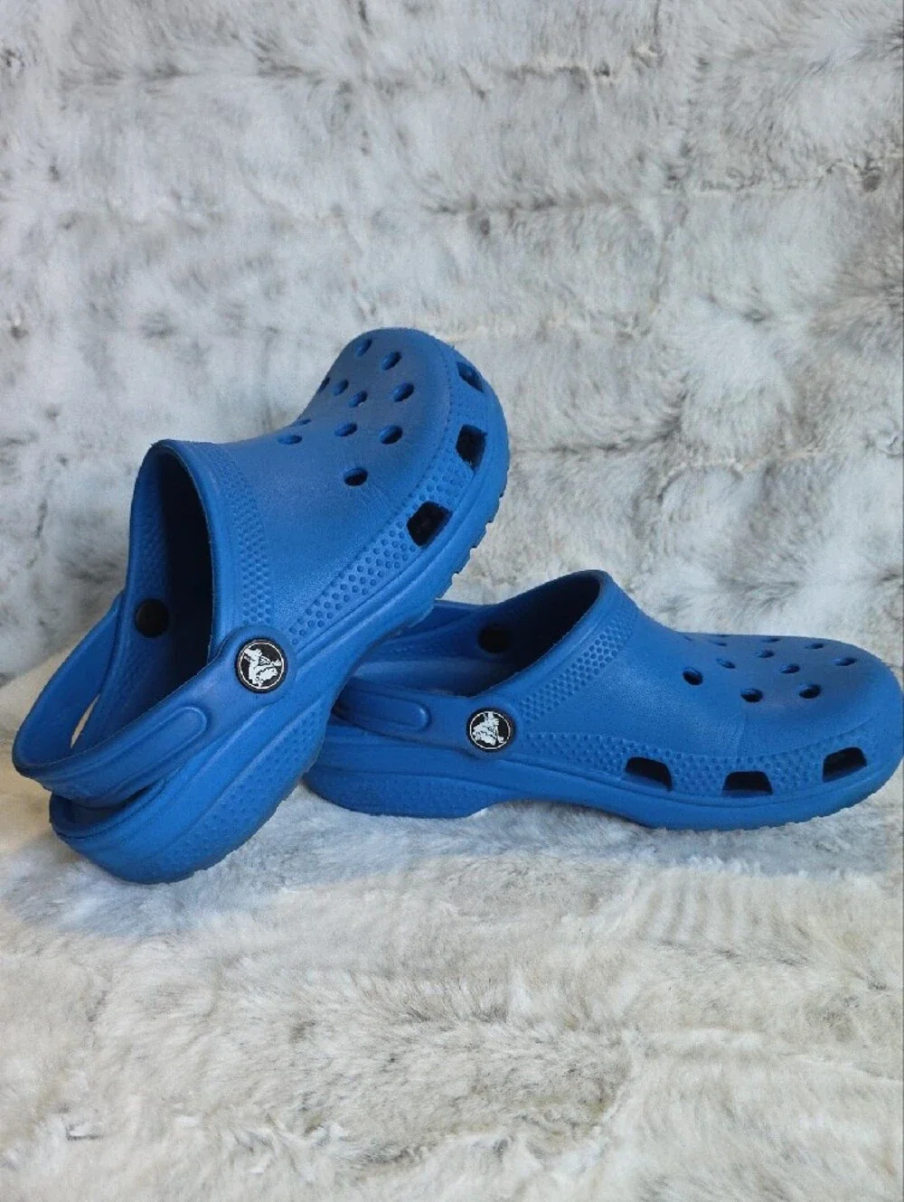 Pre-loved Kids Blue Croc-Style Slip-On Clogs Size J1
